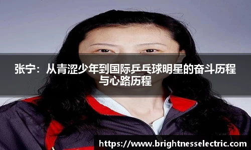 张宁：从青涩少年到国际乒乓球明星的奋斗历程与心路历程
